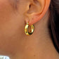 Gold Sun Hoop Earrings