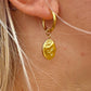 Megan Rose Dangle Earrings Gold