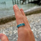 Crushed Stone Wave Ring Gold