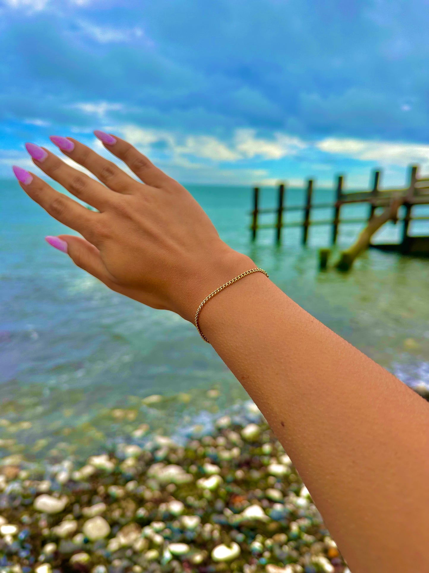 Gold Connell Bracelet 2mm