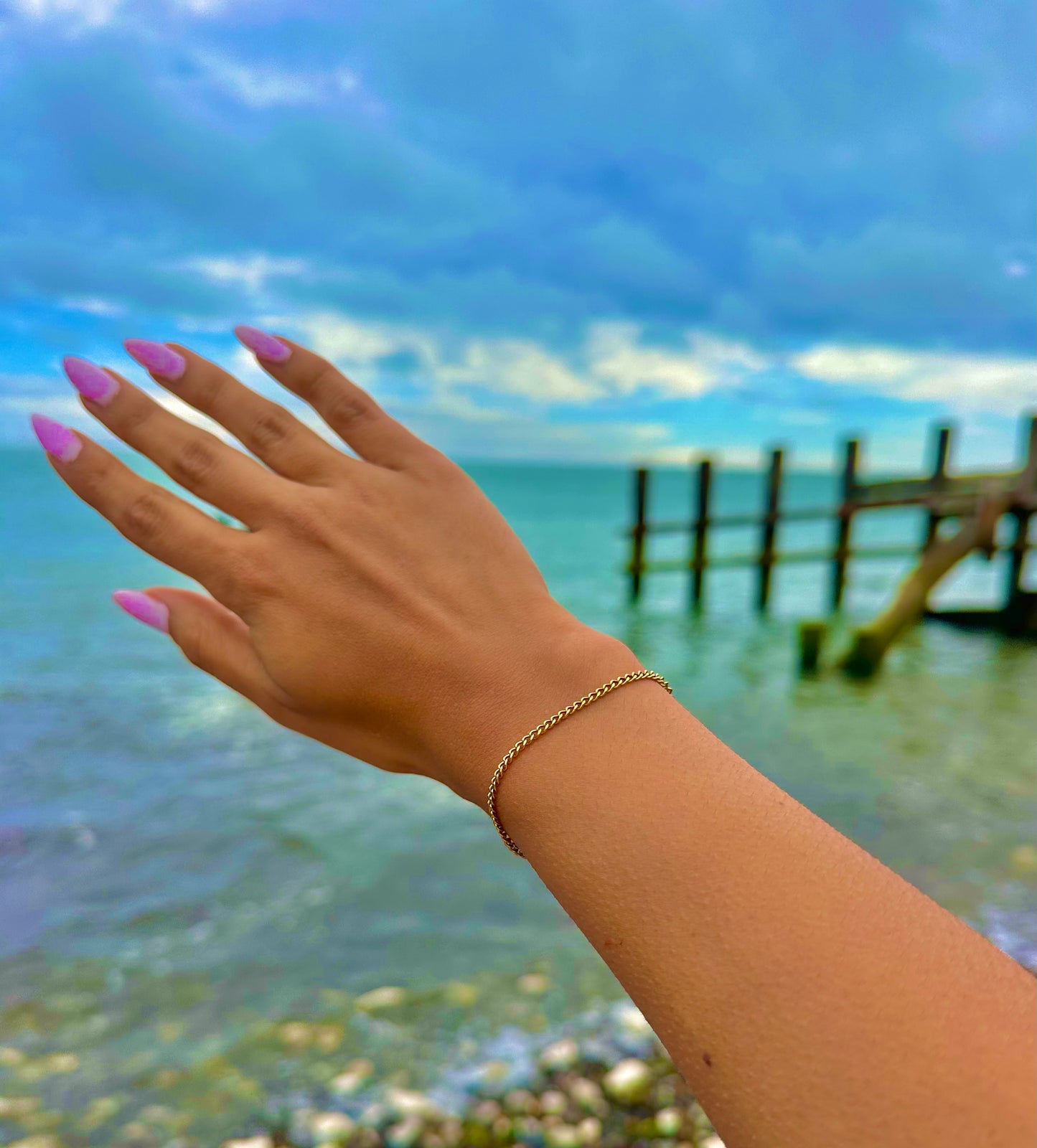 Gold Connell Bracelet 2mm