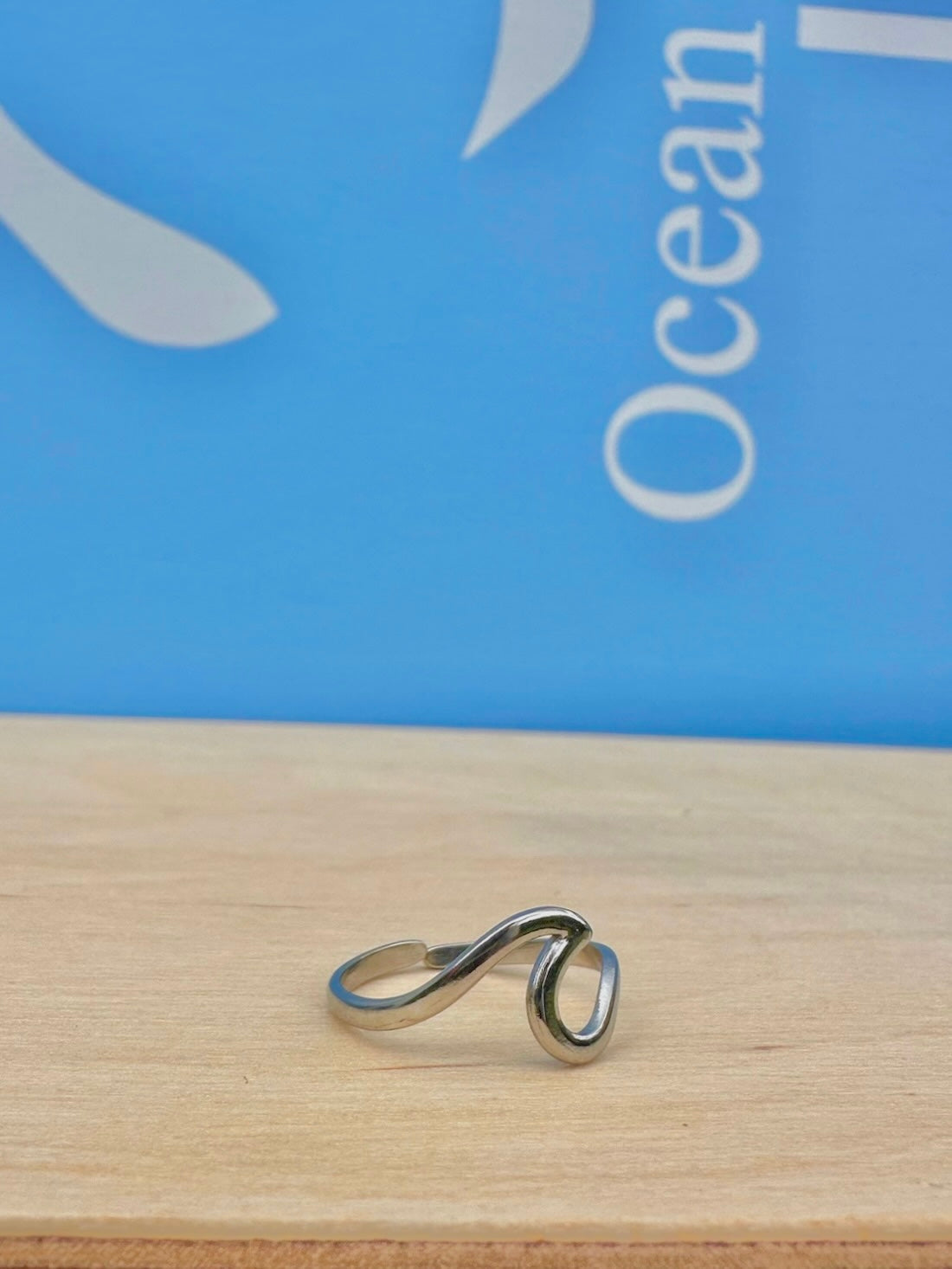 Silver Wave Ring Adjustable