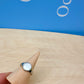 Pearl Shell Stone Ring Silver