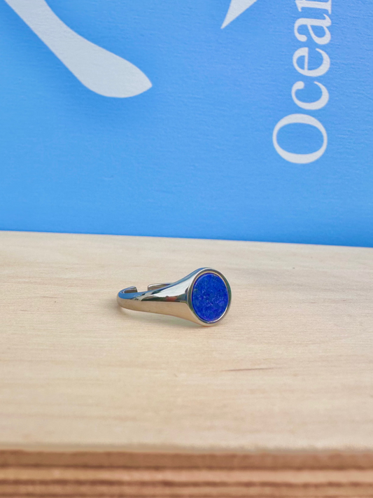 Lapis Lazuli Stone Ring Silver