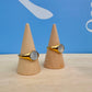 Pearl Shell Stone Ring Gold