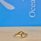 Gold Wave Ring Adjustable