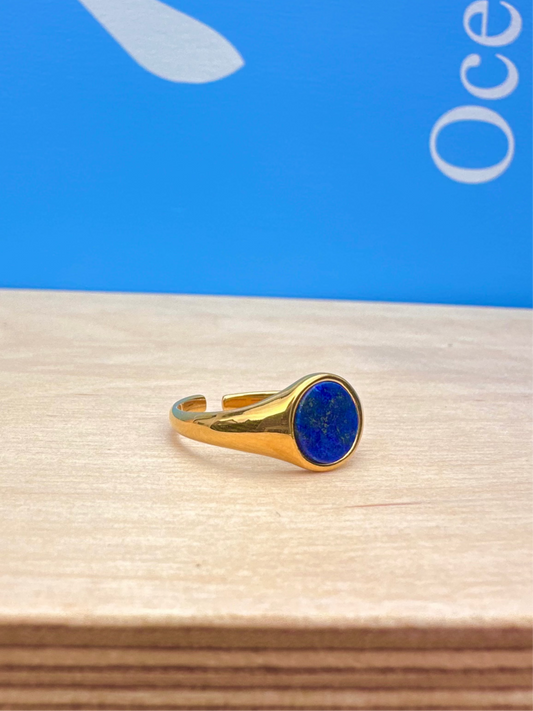 Lapis Lazuli Stone Ring Gold