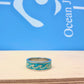 Crushed Stone Wave Ring Silver