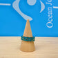 Crushed Stone Wave Ring Gold