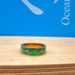 Crushed Stone Wave Ring Gold