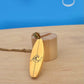 Gold Wave Surfboard Pendant