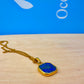Lapis Lazuli Stone Pendant Gold