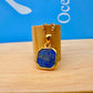 Lapis Lazuli Stone Pendant Gold