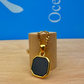 Black Onyx Stone Necklace Gold