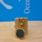 Black Onyx Stone Necklace Gold