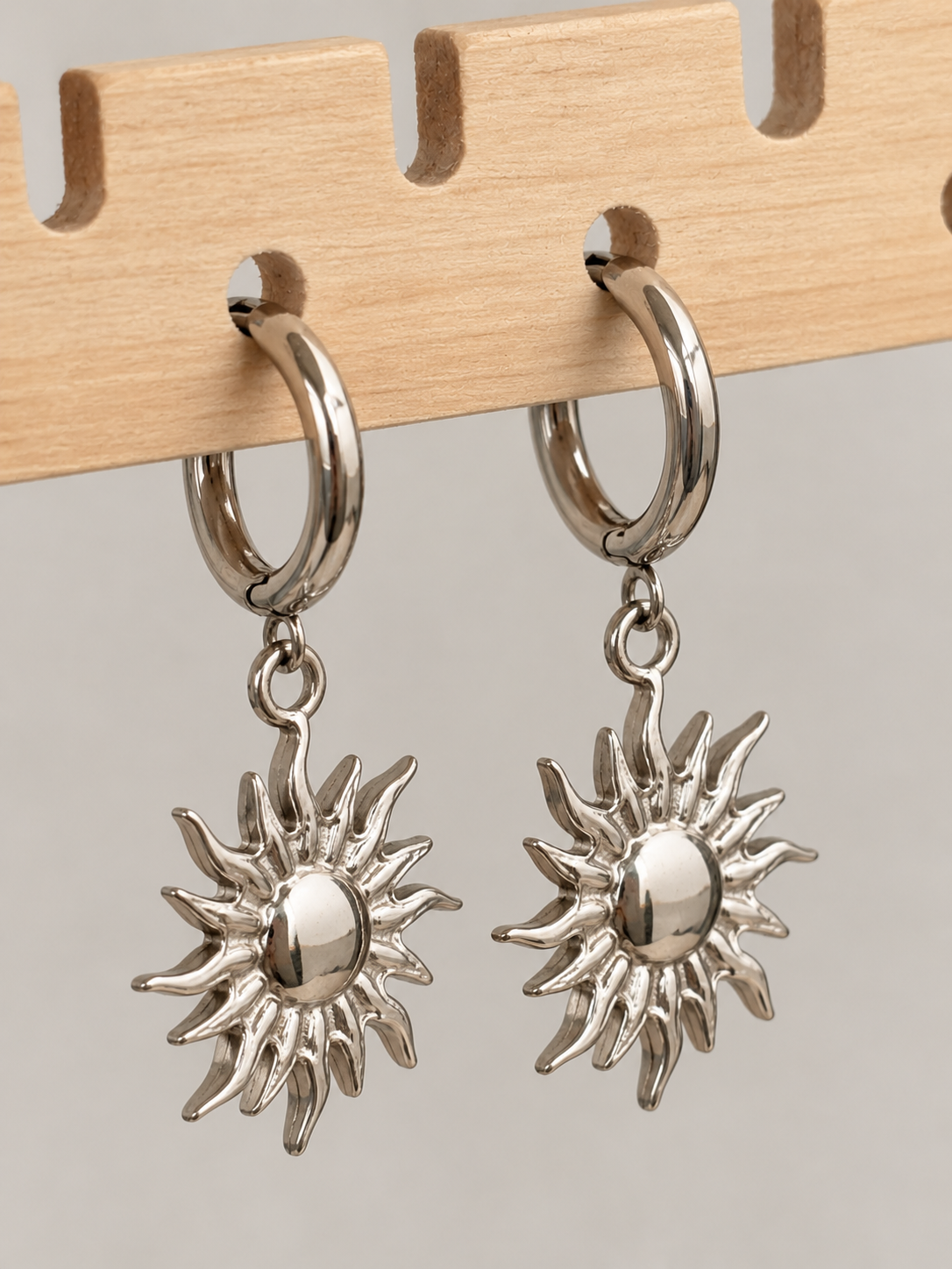 Sunshine Dangle Earrings Silver