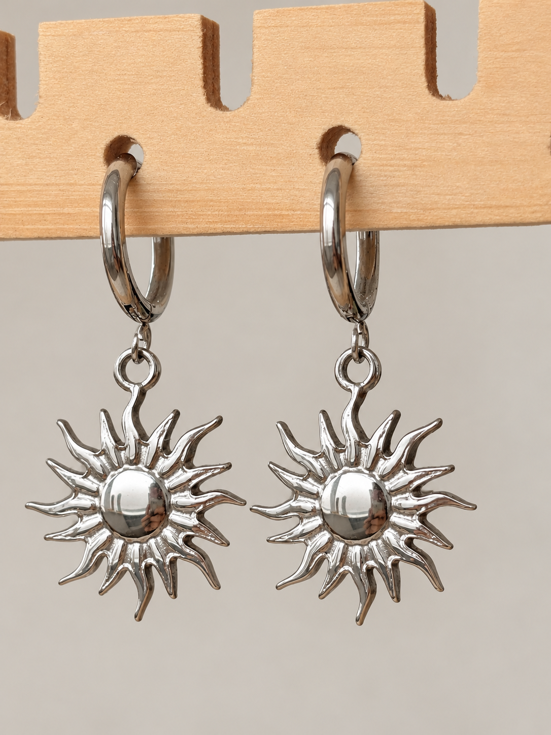 Sunshine Dangle Earrings Silver