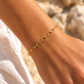 Gold Paperclip Bracelet 2mm