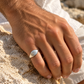 Engraved Silver Sun Ring
