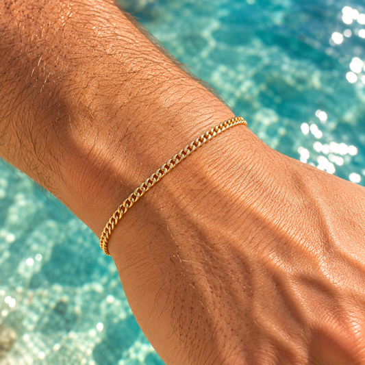 Gold Connell Bracelet 2mm