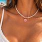 Blue Starfish Pearl Necklace Gold (NEW)