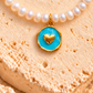 Blue Starfish Pearl Necklace Gold (NEW)