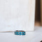 Crushed Stone Wave Ring Silver
