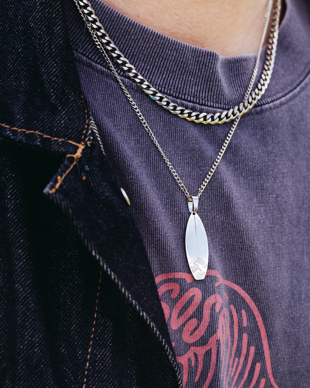 Tom Prout Healing Hikers X OceanJewel Kanagawa Wave Pendant