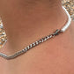 Men‘s half Pearl half Cuban chain necklace