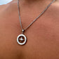 Silver North Star Compass Pendant