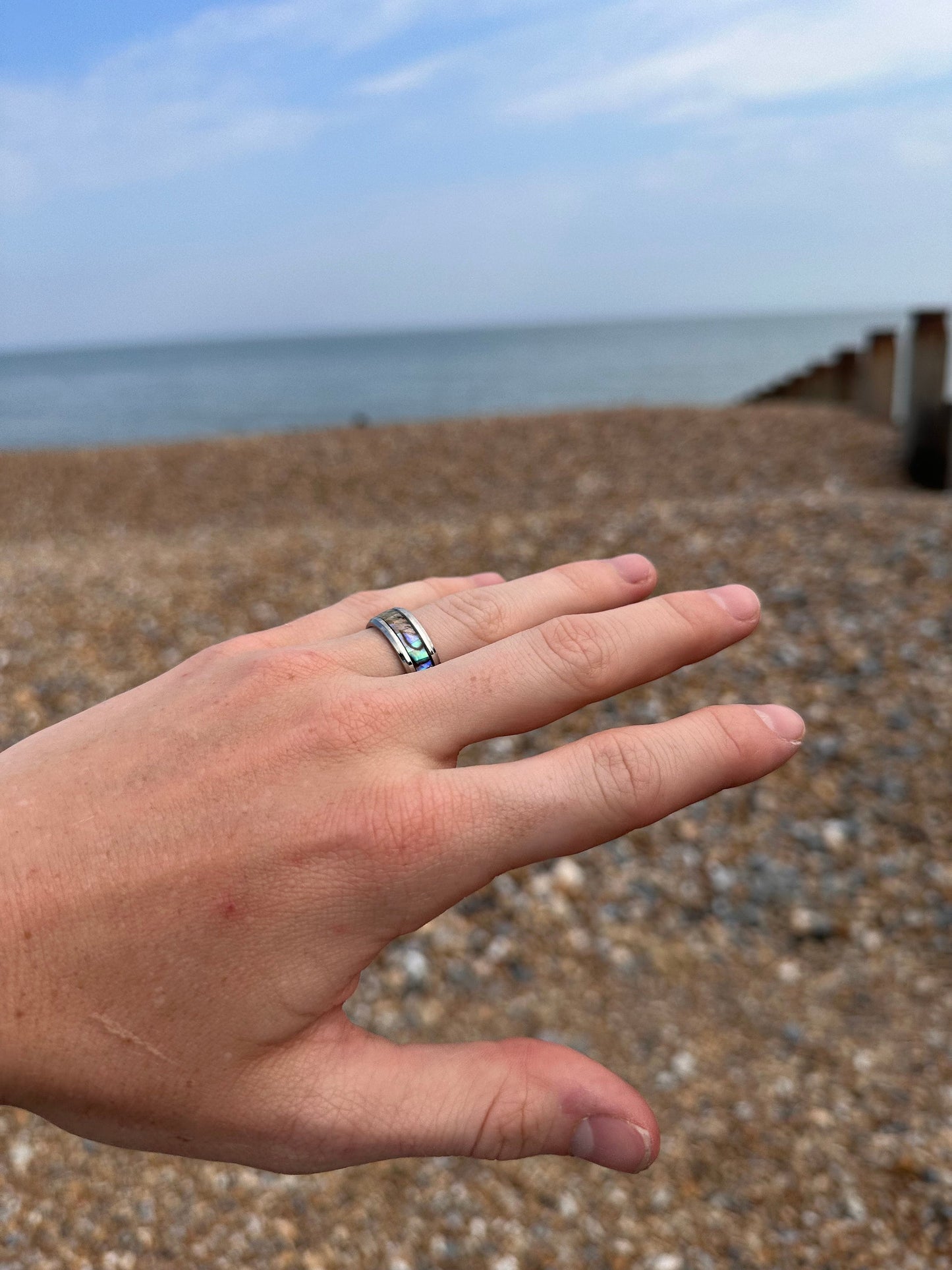 Opal Shell Surfer Ring