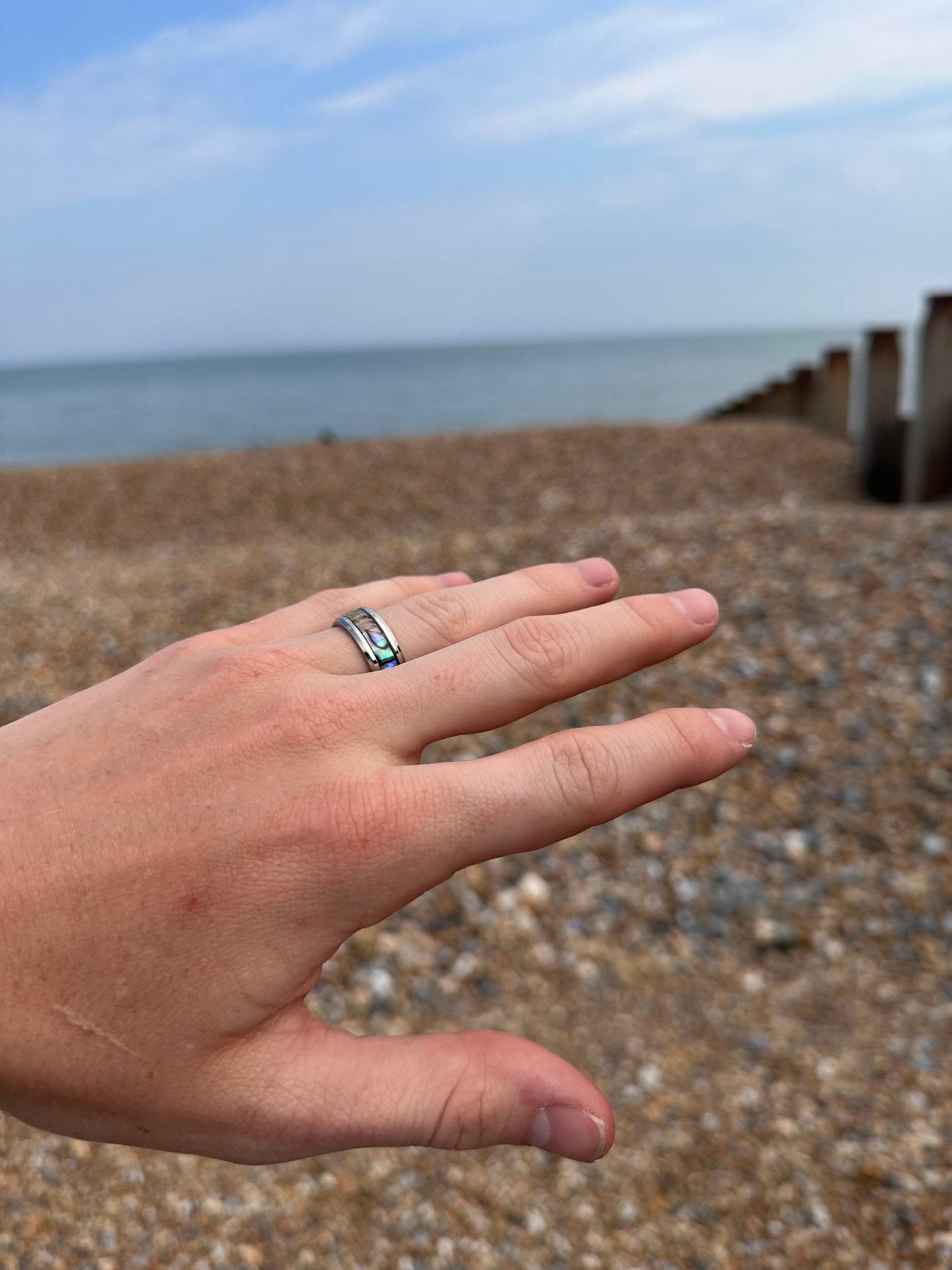 Opal Shell Surfer Ring