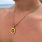 Silver North Star Compass Pendant
