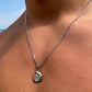 Silver Ammonite Fossil Pendant