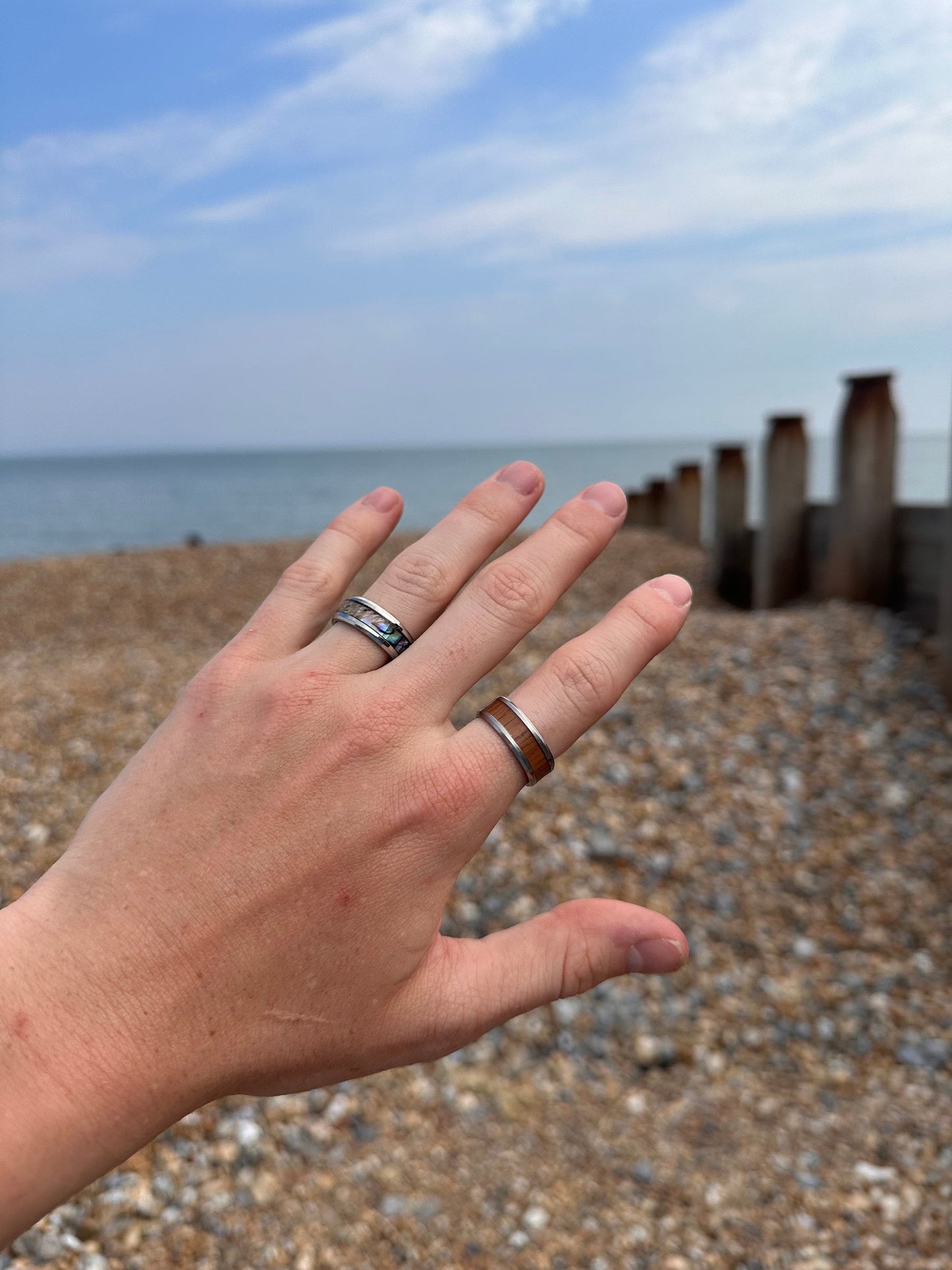 Opal Shell Surfer Ring